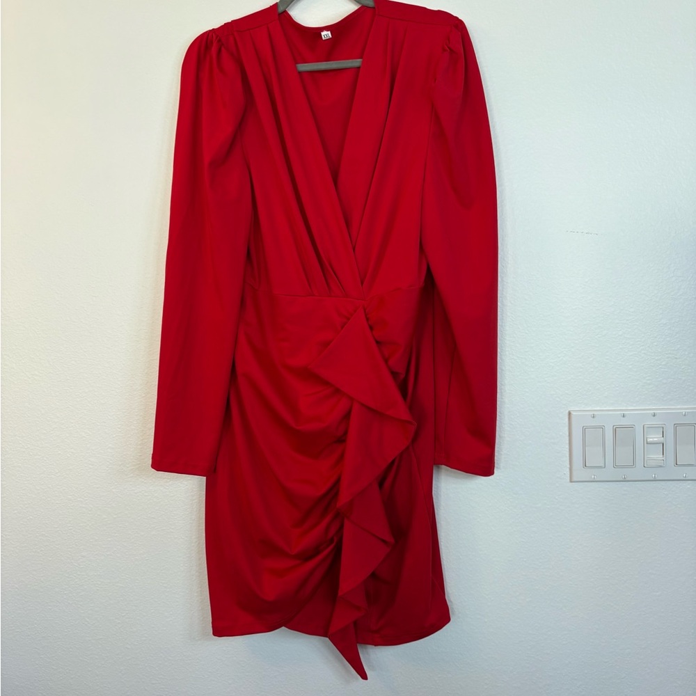 Elegant Red Women's Dress